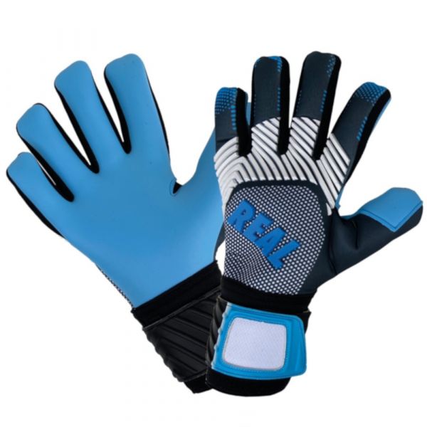 Real 350 keepershandschoenen Aqua (waterabsorberend) blauw/zwart