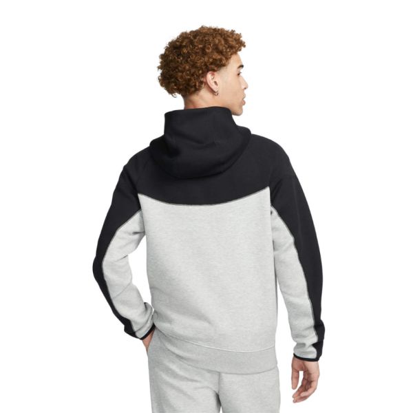 nike tech fleece hoodie grijs zwart absolute teamsport brugge ats FB7921-064