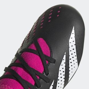 adidas Predator Accuracy.3 FG kids zwart/wit/roze GW4609 voetbalschoenen