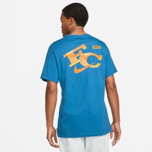 Nike F.C. T-shirt blauw DH7492-407