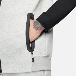 nike tech fleece hoodie grijs zwart absolute teamsport brugge ats FB7921-064